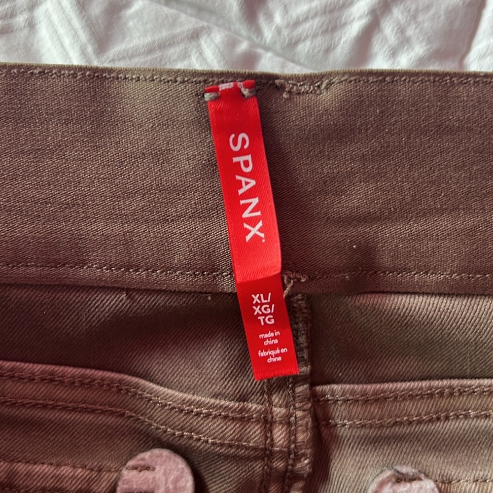 SPANX Stretch Twill Cropped Wide Leg Pant - Picture 6 of 7